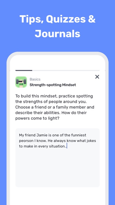 Mindy: Daily Self Care Journal Screenshot