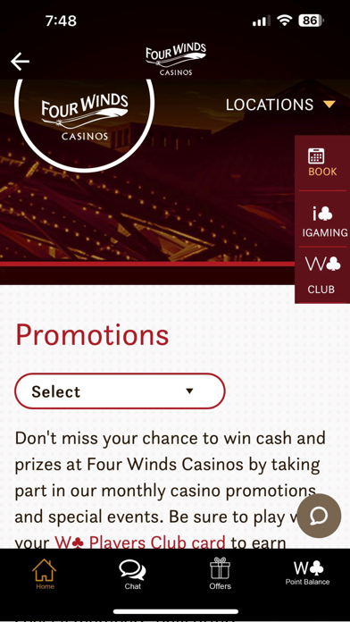 Four Winds Casino Screenshot