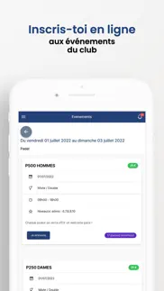 tennis club de pau iphone screenshot 3