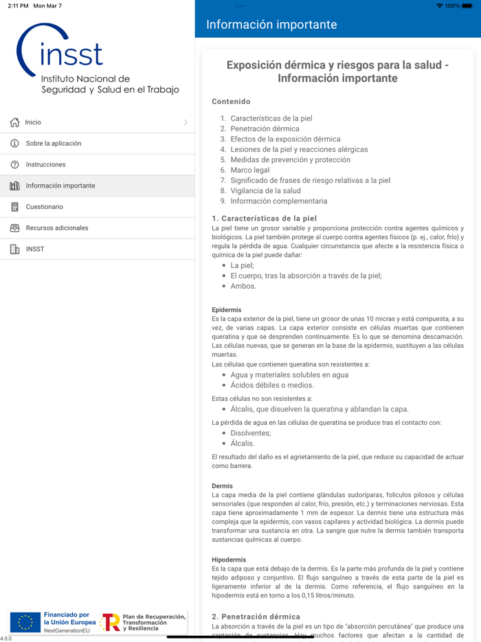 Riesgo por exposición dérmica