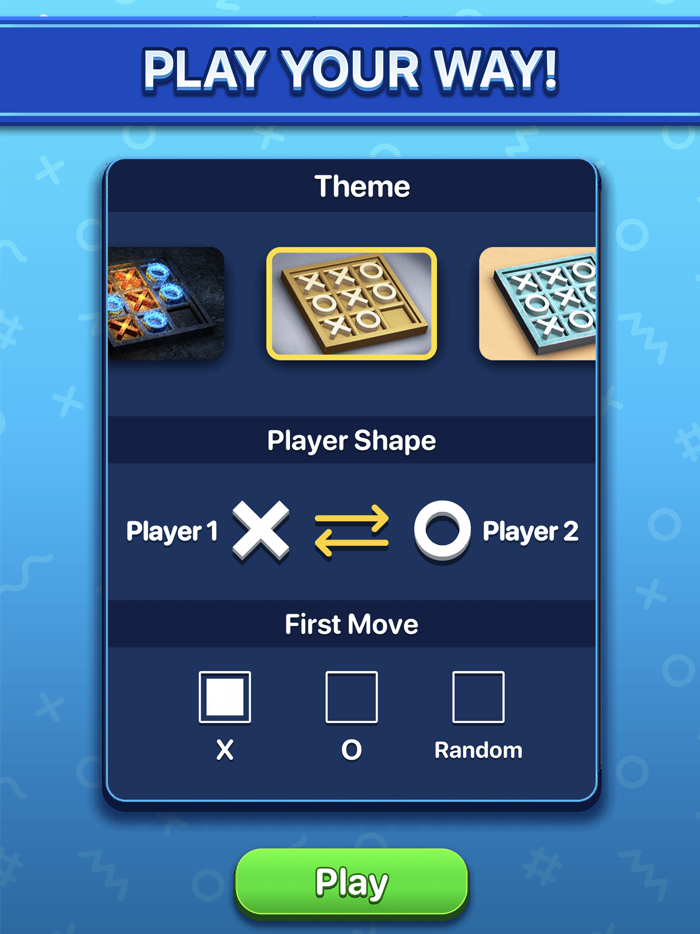 Tic Tac Toe  1P 2P or Online