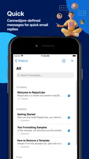 canned messages by replycube iphone screenshot 4