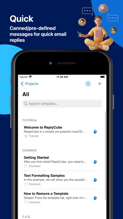 Canned Messages by ReplyCube screenshot-3