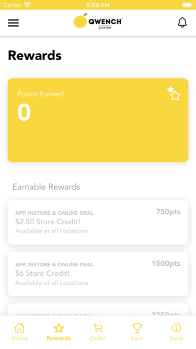 Qwench Juice Bar Canada Screenshot