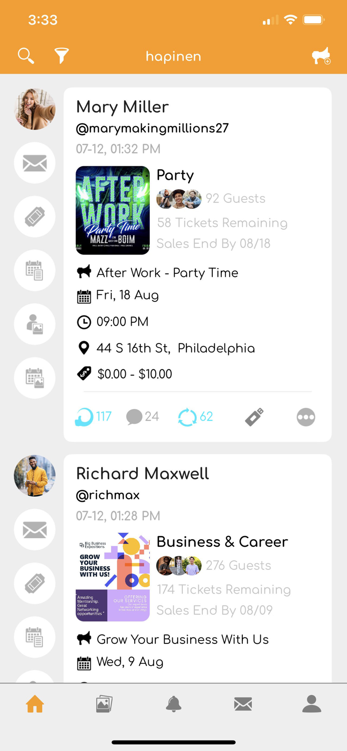 Hapinen events and things to do