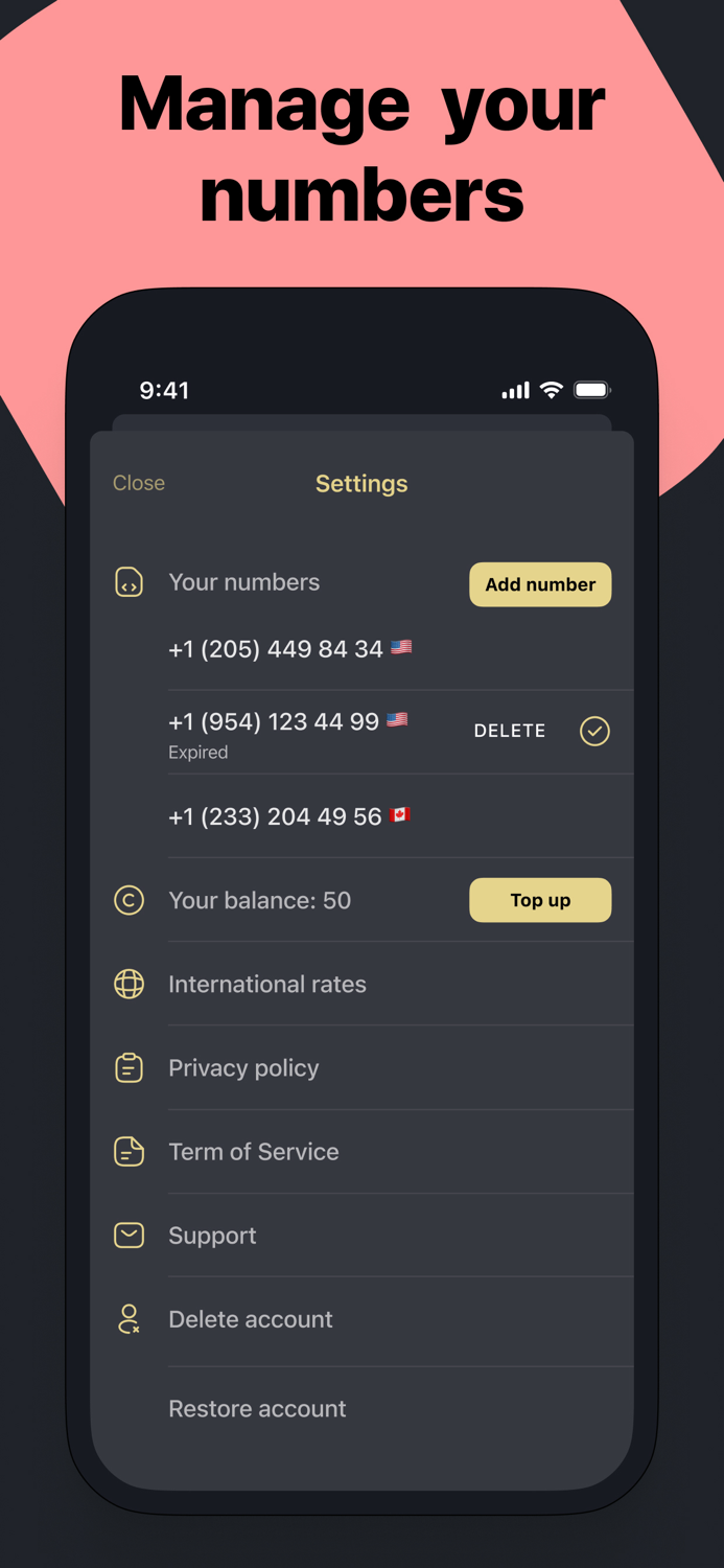 Receive SMS - Virtual Number