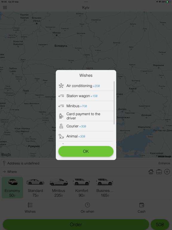 Beru taxi iPad screenshot 4 - Travel app
