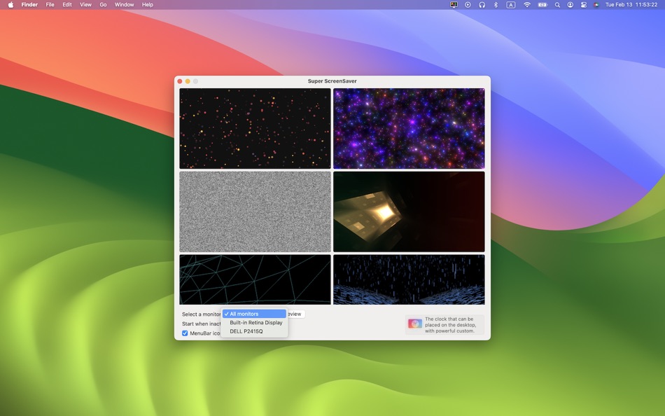 #3. SuperScreenSaver (macOS) 由: 栋梁 周
