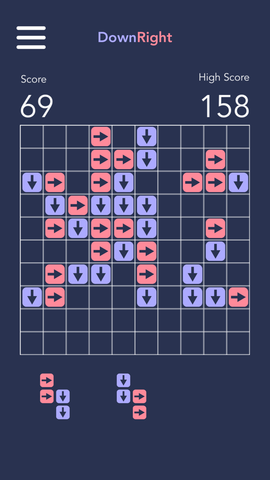 #3. DownRight: Block Puzzle Game (iOS) 来自: BitBasil LLC