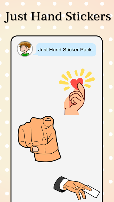 Just Hand Stickers Screenshot