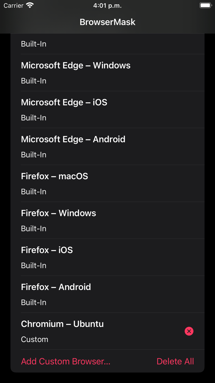 BrowserMask for Safari
