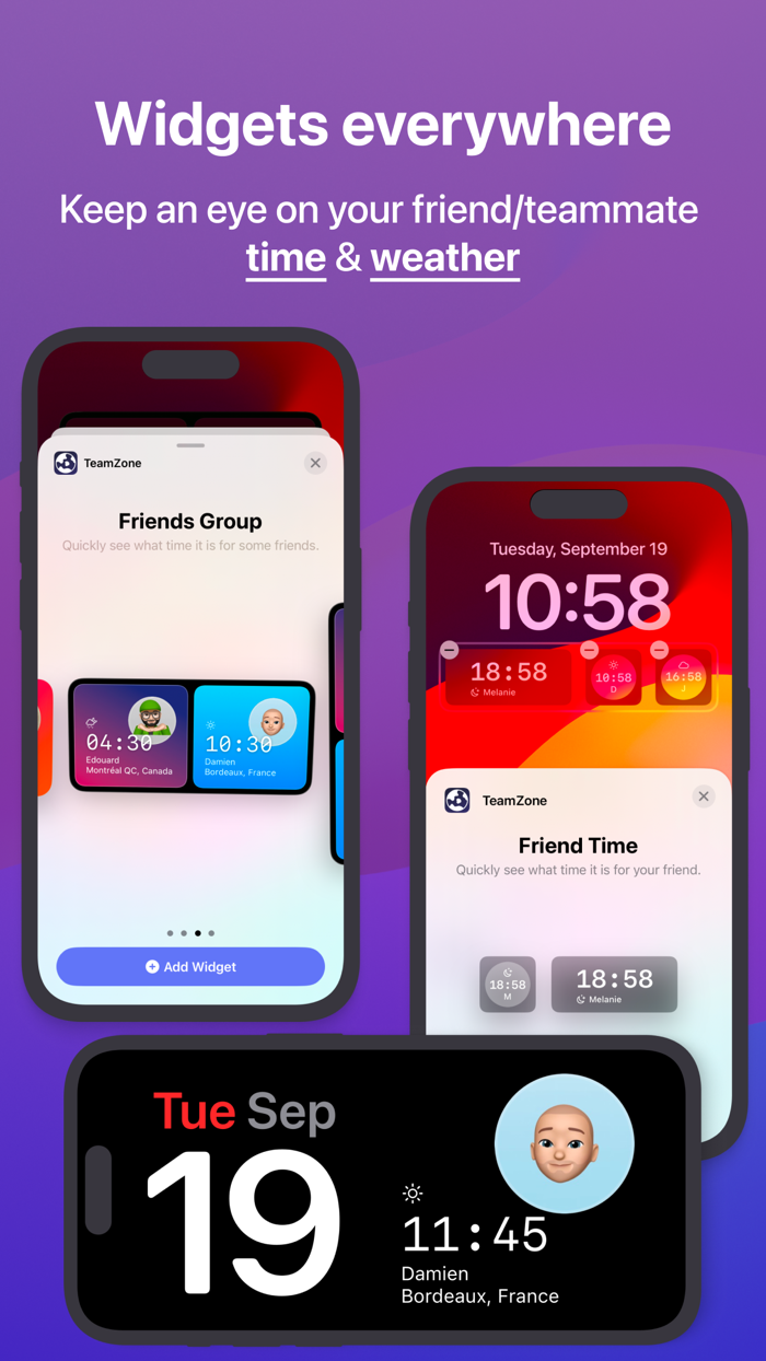 TeamZone • World Clock Widget