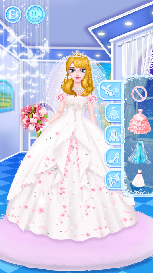 #2. 冰雪公主皇家婚礼-美发美甲时尚换装化妆少女小游戏 (iOS) 由: KittenDoll