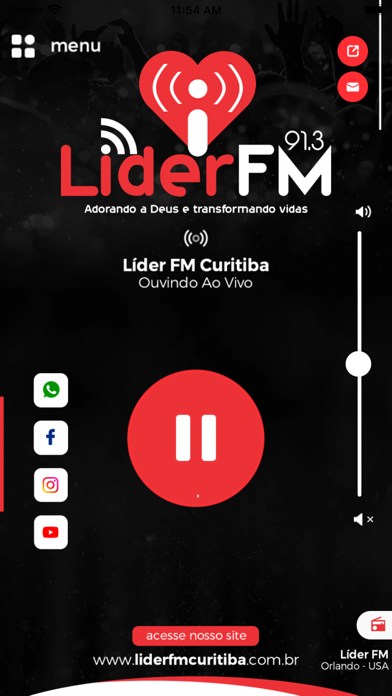 LIDER FM CURITIBA 91.3 Screenshot