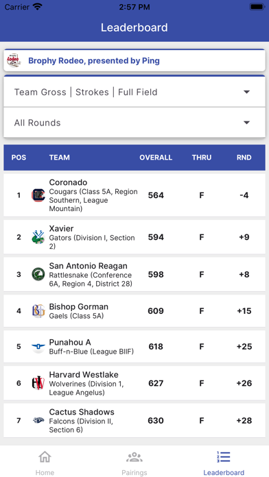 CIF-SJS Golf Screenshot