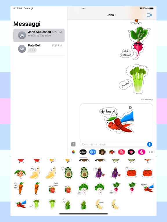 Screenshot #6 pour chatty fruit stickers