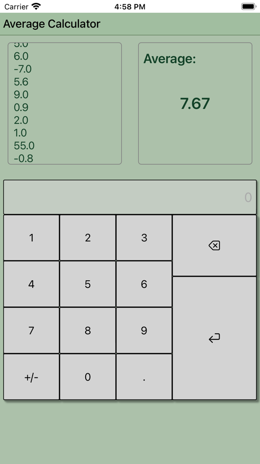 #10. Average Calculator Professiona (iOS) By: Krzysztof Gwiazda