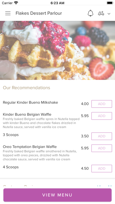 Flakes Dessert Parlour Screenshot