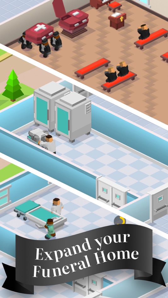 #4. Idle Mortician - Tycoon Games (iOS) โดย: Dmitriy Ivanov