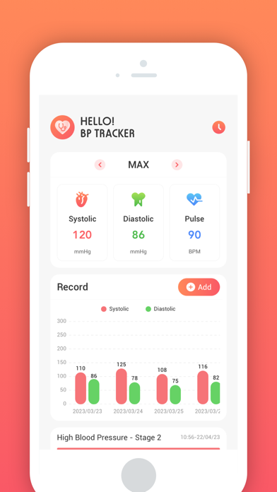 Blood Pressure - Analyzer HRV Screenshot