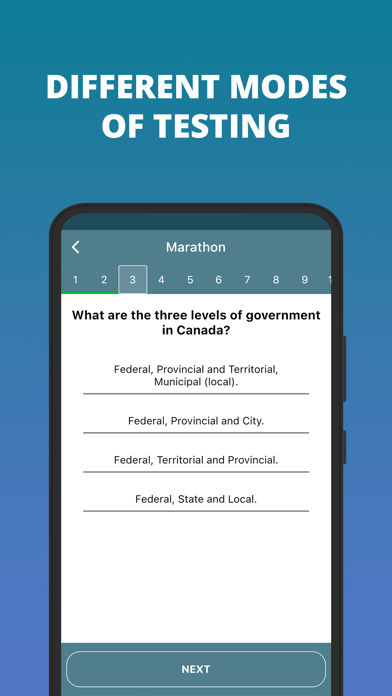 Canadian Citizenship 2024 Exam Screenshot