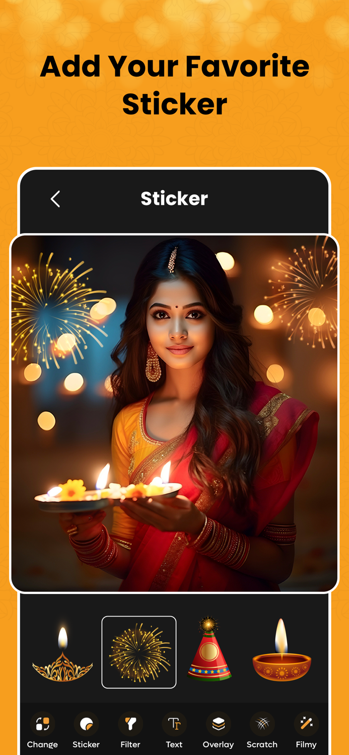 Diwali Photo Frame