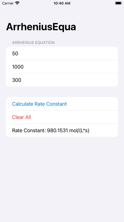 ArrheniusEqua screenshot-3