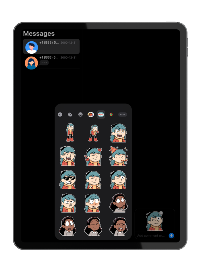 Hilda Digital Stickerz