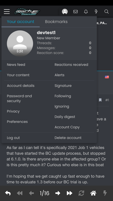 MachEforum Screenshot