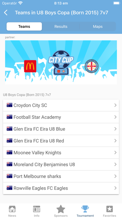 Macca's City Cup Screenshot
