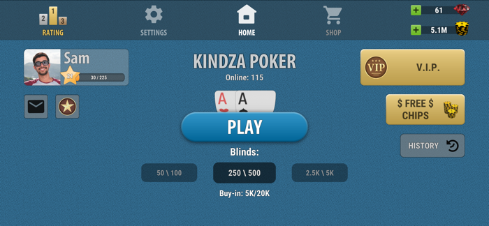 Kindza Poker - Texas Holdem