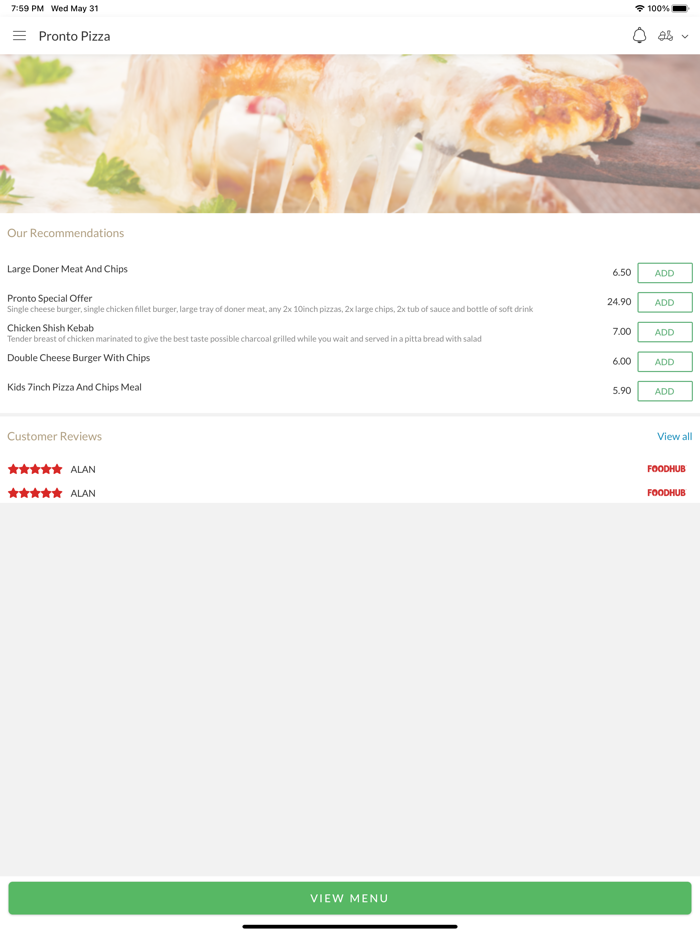 Pronto Pizza Worksop