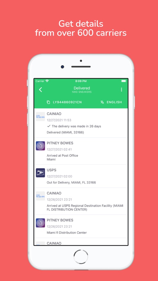 #2. Ordertracker - parcel tracking (iOS) 由: VANILLA DIGITAL