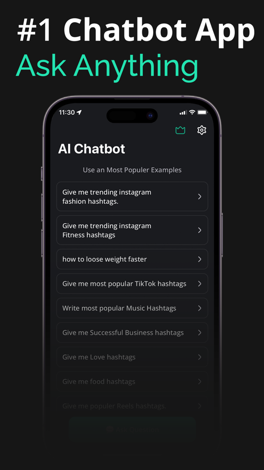 #1. AI Chat - Ask Anything Chatbot (iOS) 由: Mohit Rudani