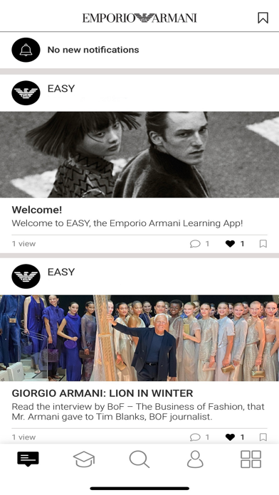 Emporio Armani EASY Screenshot