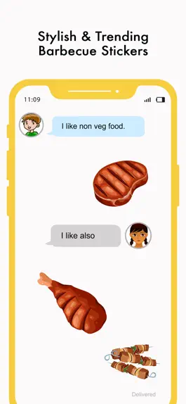 Game screenshot Barbecue Love Stickers apk