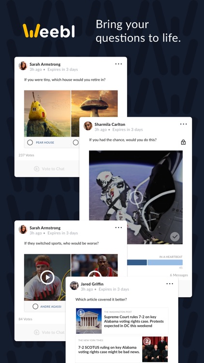 Weebl: Fun & interactive polls