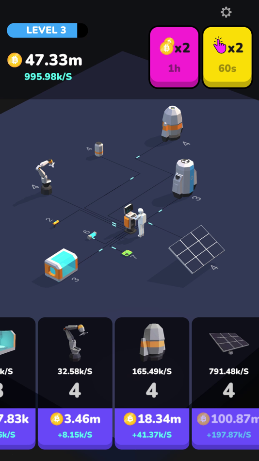 #2. Bitcoin Miner (iOS) Podle: Mangoverse