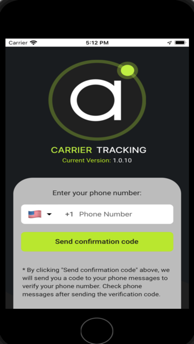 Amous Carrier Tracking Screenshot