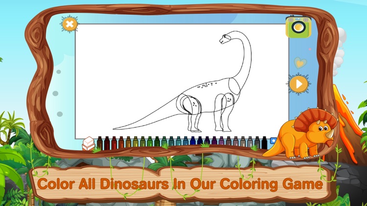 Dinosaur Coloring Pages Puzzle