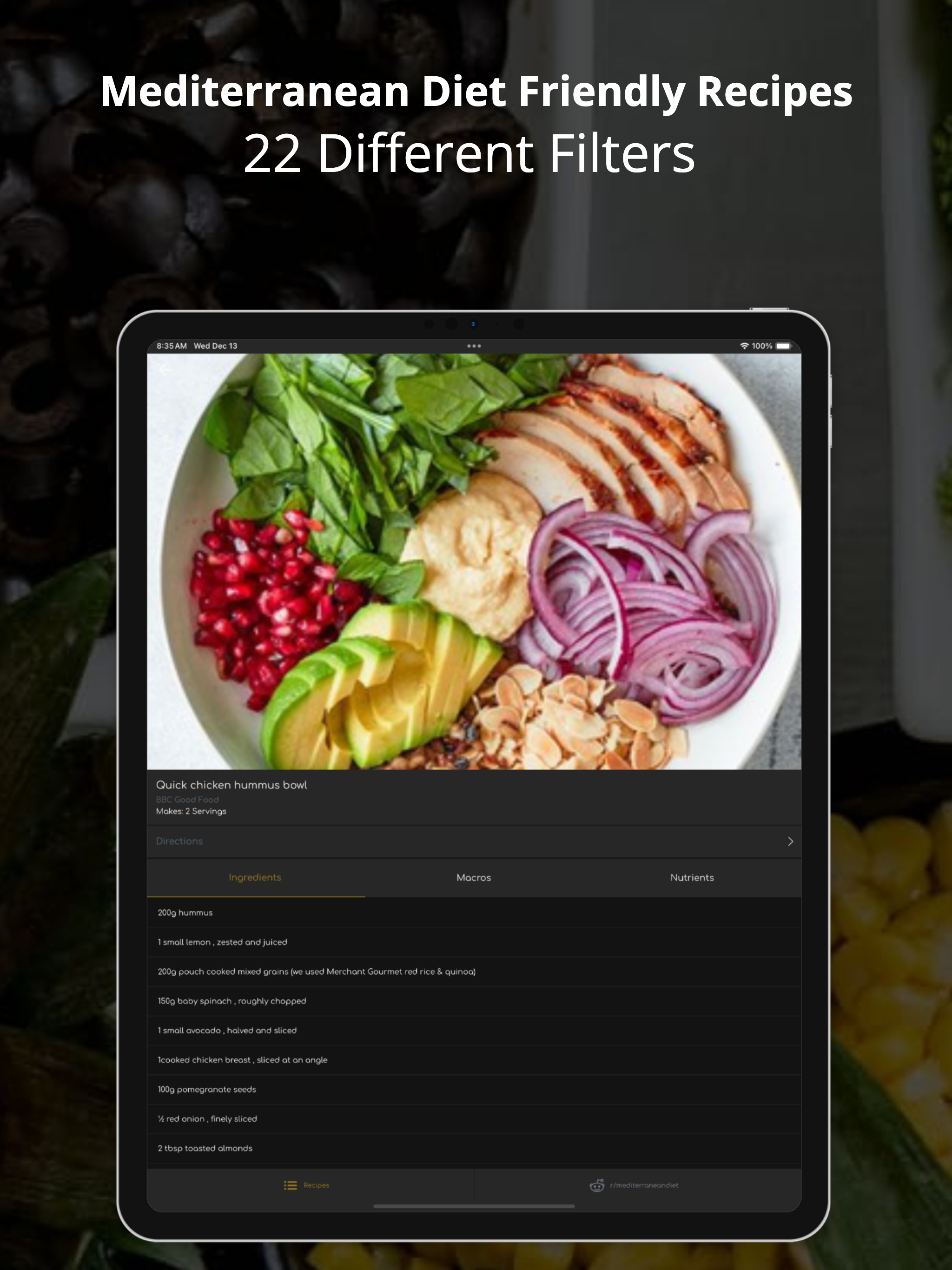 Mein Mittelmeerdiät Tracker