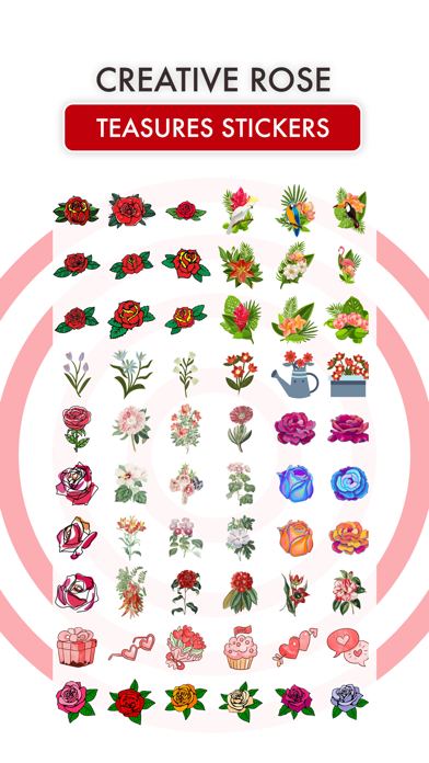 Screenshot #2 pour Rose Treasure Stickers Pack