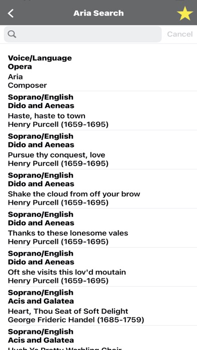 Aria Search Screenshot
