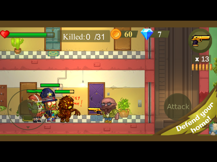 Zombie vs House Defender