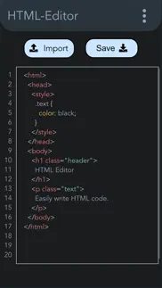 pro html editor iphone bildschirmfoto 1