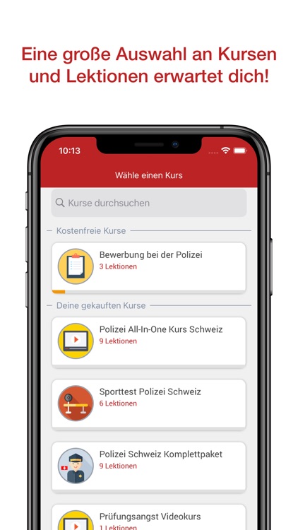 Polizei Schweiz - Karriere