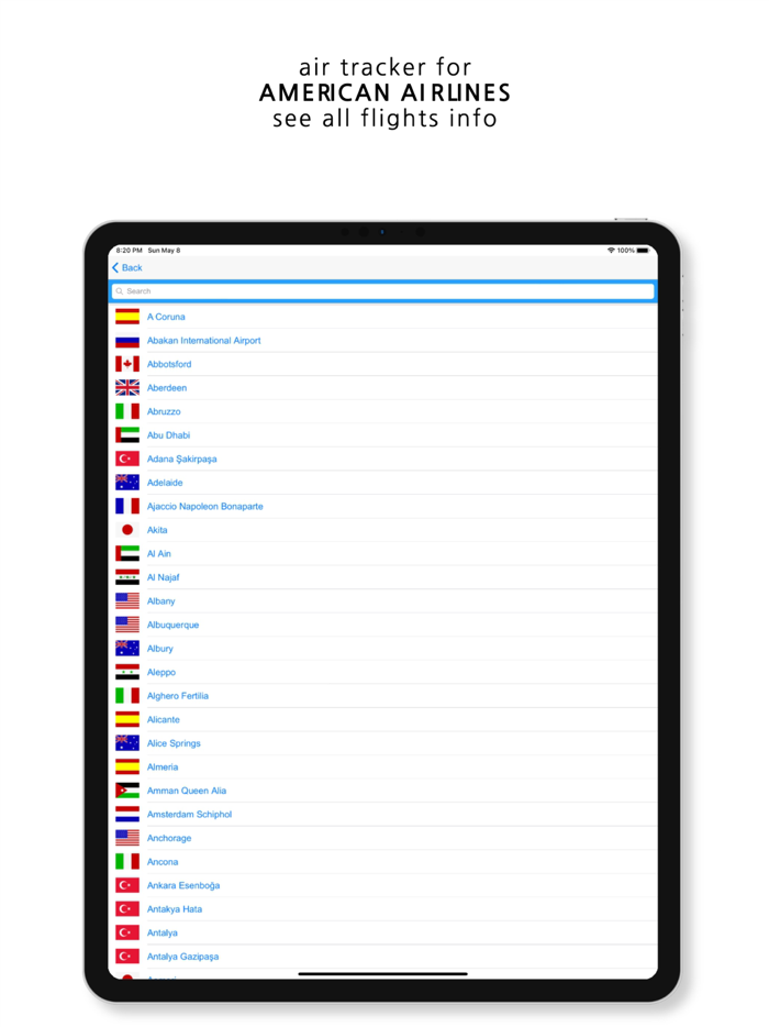 Tracker For American Airlines