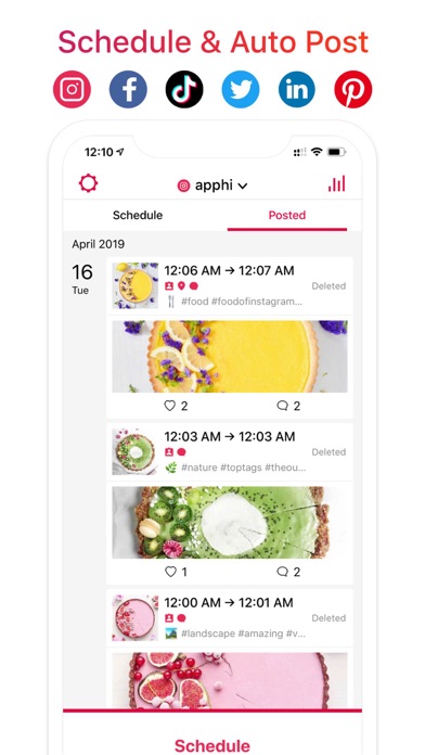 Apphi: Social Media Scheduler Screenshot