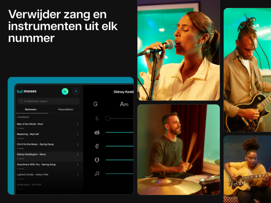 Moises: De App voor Muzikanten iPad app afbeelding 1