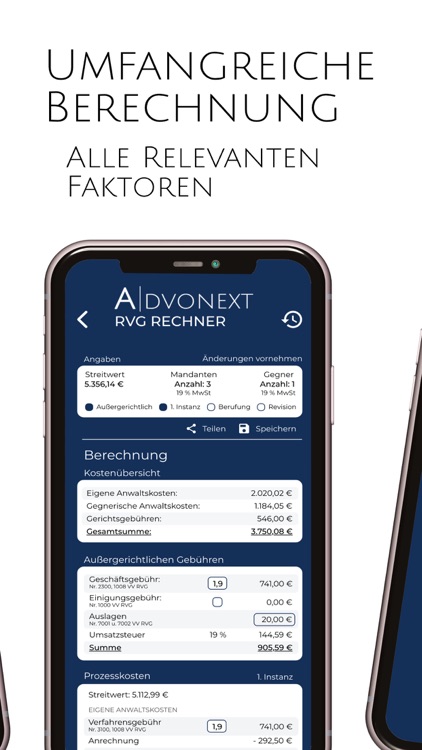 RVG-Rechner | AdvoNext